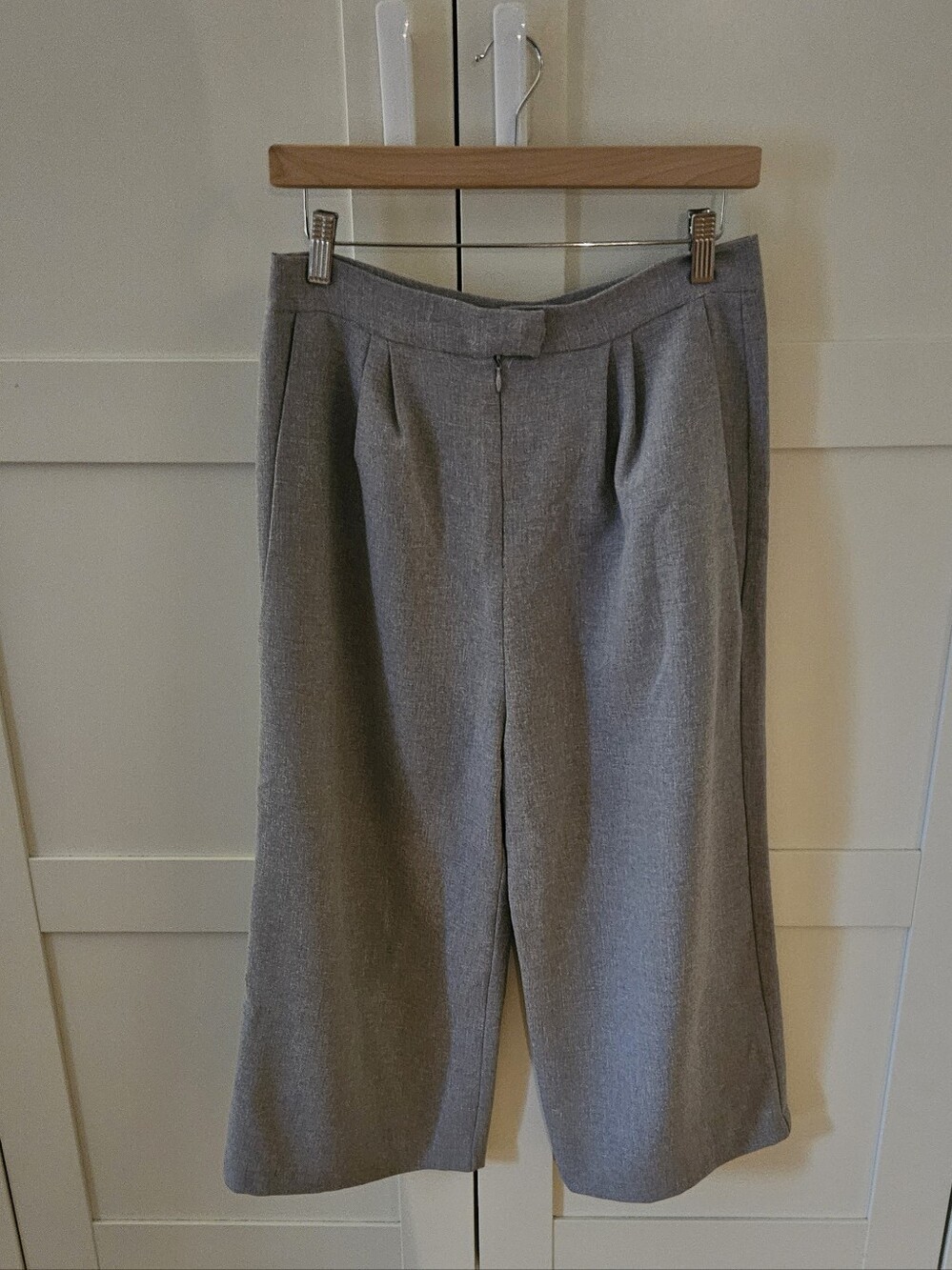 Coeur De Loup Grey Wide-Leg Cropped Trousers